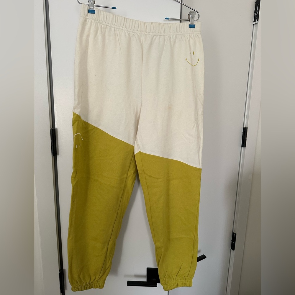 Smiley color block sweatpants